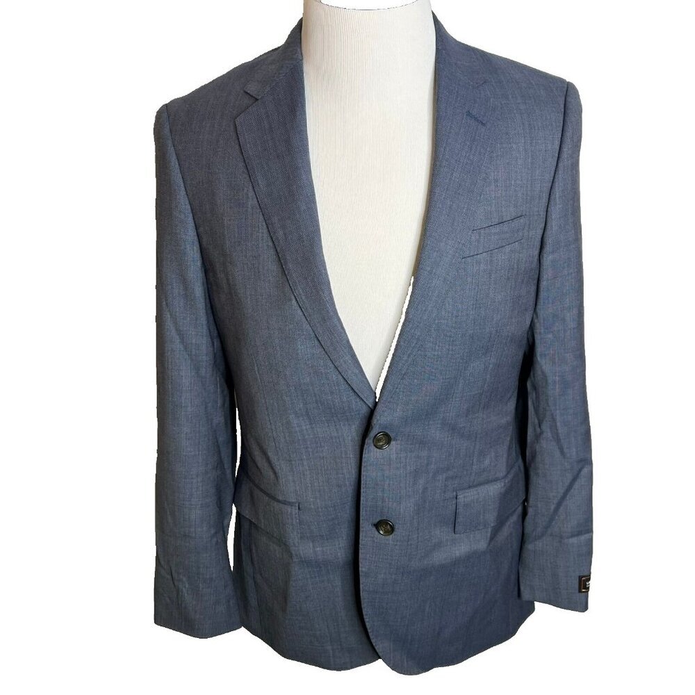 J.Crew $450 Ludlow suit jacket Italian stretch worsted wool blend 38R J3272 Blue - Picture 3 of 16